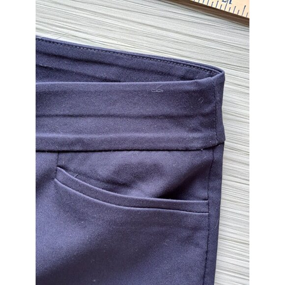 Chico's Women's Size 2.5R 14 Navy Wide-Leg Dress Pants Pull On Pockets Office - Picture 2 of 10